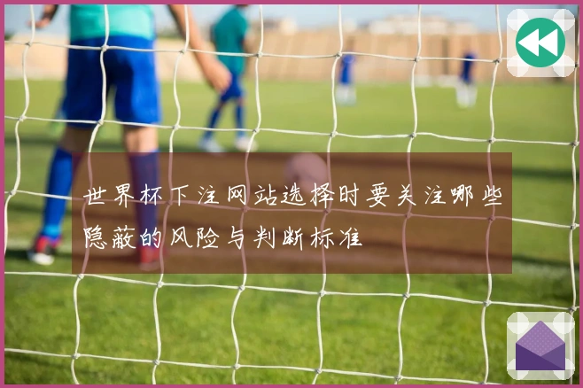 世界杯下注网站选择时要关注哪些隐蔽的风险与判断标准