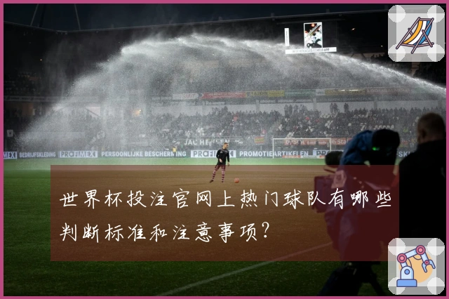 世界杯投注官网上热门球队有哪些判断标准和注意事项？